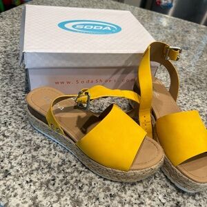 Soda Women's Bright Yellow Espadrilles